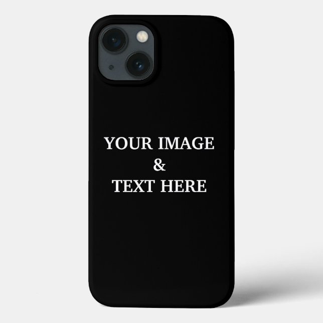 Personalisiertes, benutzerdefiniertes Schwarz - Ih Case-Mate iPhone Hülle (Rückseite)