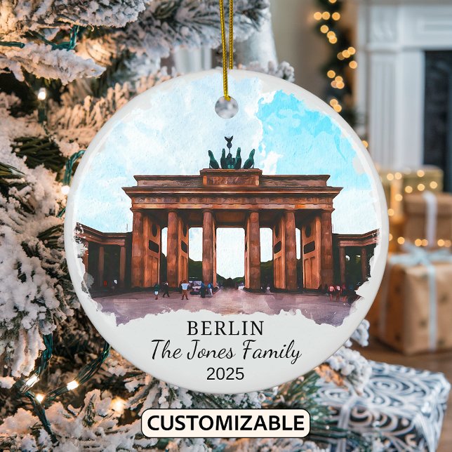 Personalisiertes Berliner Ornament, Deutschland Keramik Ornament (Von Creator hochgeladen)