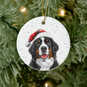 Personalisiertes Bernese-Hund-Weihnachten Keramik Ornament