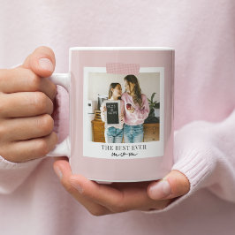 Personalisiertes Best-Ever-Mama-Foto | Pink Kaffeetasse