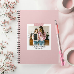 Personalisiertes Beste-Ever-Mama-Foto Rosa Notizblock