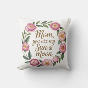 Personalisiertes Beste-Mutter-aller-Zeiten-Blumenk Kissen