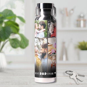 Personalisiertes Beste Papa Foto-Collage Vater Trinkflasche