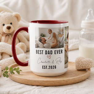 Personalisiertes BESTER VATER Foto Individueller V Tasse