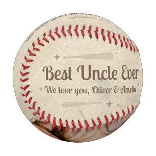 Personalisiertes Bestes Onkel Aller Zeiten Foto-Ge Baseball