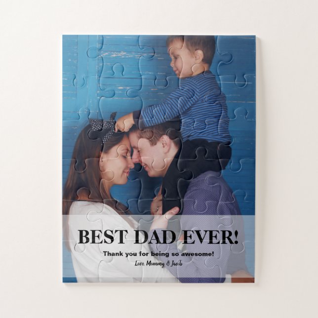 Personalisiertes, Bestes Papa-Foto "Vatertag" (Vertikal)