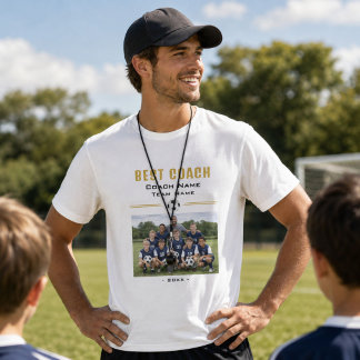 Personalisiertes Bestes Trainer-Team-Foto T-Shirt