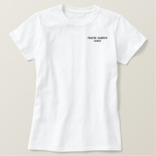 Personalisiertes besticktes Gebetskrieger-Shirt T-Shirt
