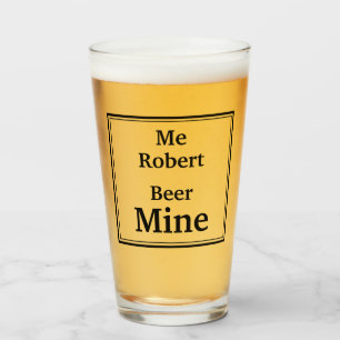 Personalisiertes Bier "BIER MINE" Glas
