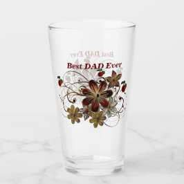 Personalisiertes Bier-Blumenglas zum Vater Glas