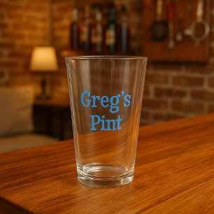 Personalisiertes Bier Glass-Geschenk für Ihn oder  Glas