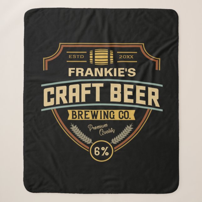 Personalisiertes Bieretikett Brauunternehmen Bar Sherpadecke (Vorderseite)