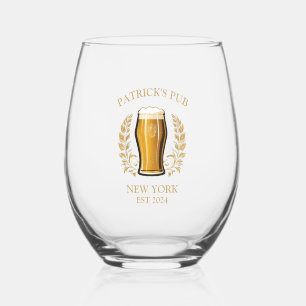 Personalisiertes Bierglas mit Individuelle Name Weinglas Ohne Stiel