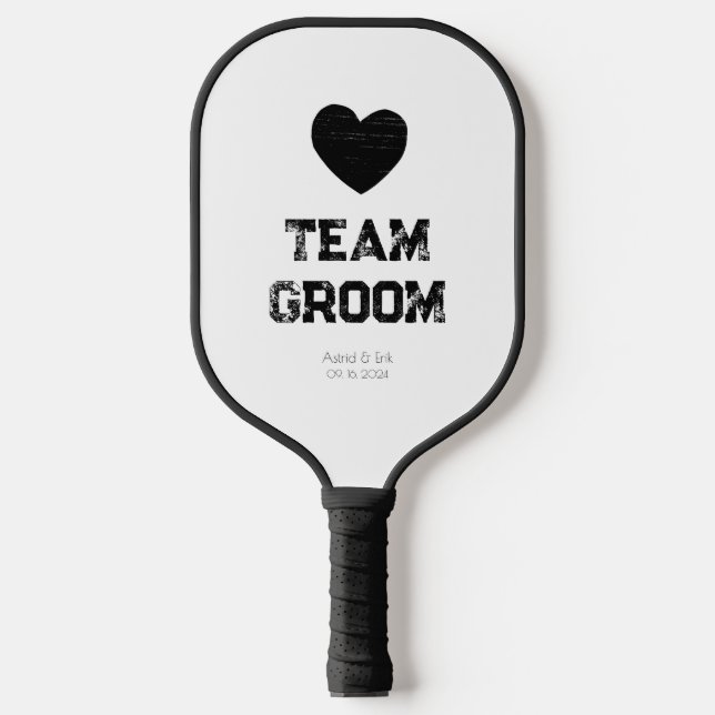 Personalisiertes Big Heart Pickleball Paddel Schläger (Vorderseite)