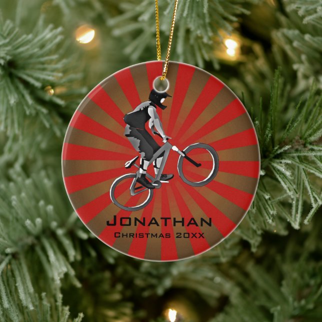 Personalisiertes Bike-Ornament Keramik Ornament (Baum)