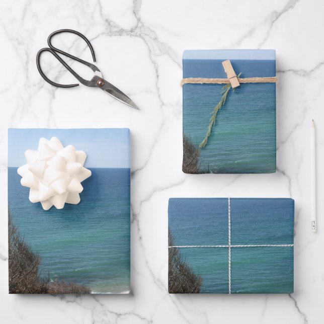 Personalisiertes Bild eines benutzerdefinierten Fo Geschenkpapier Set (Vorderseite)