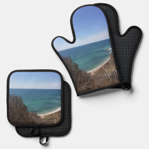 Personalisiertes Bild eines benutzerdefinierten Fo Ofenhandschuh & Topflappen-Set