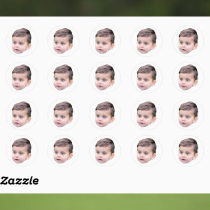 Personalisiertes Bild-Foto für benutzerdefinierte  Runder Aufkleber