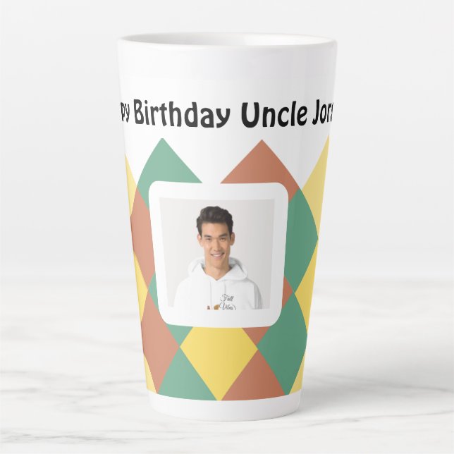 Personalisiertes Bild und Text mit Tasse (Vorderseite)