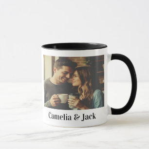 Personalisiertes Bild und Text Tasse