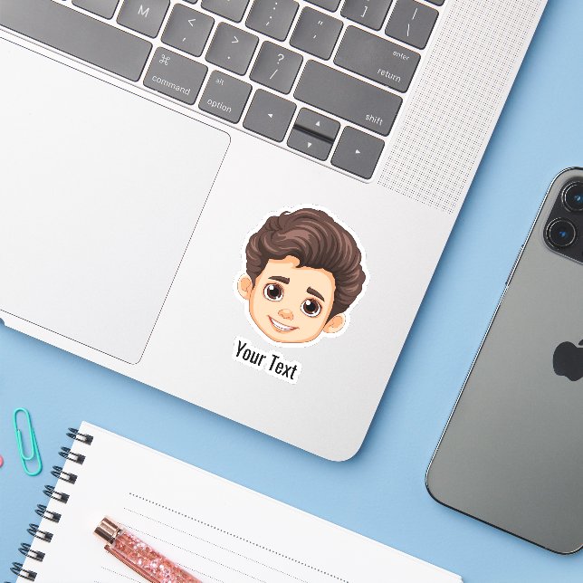 Personalisiertes Bildlogo für benutzerdefinierte B Aufkleber (Laptop mit iPhone)