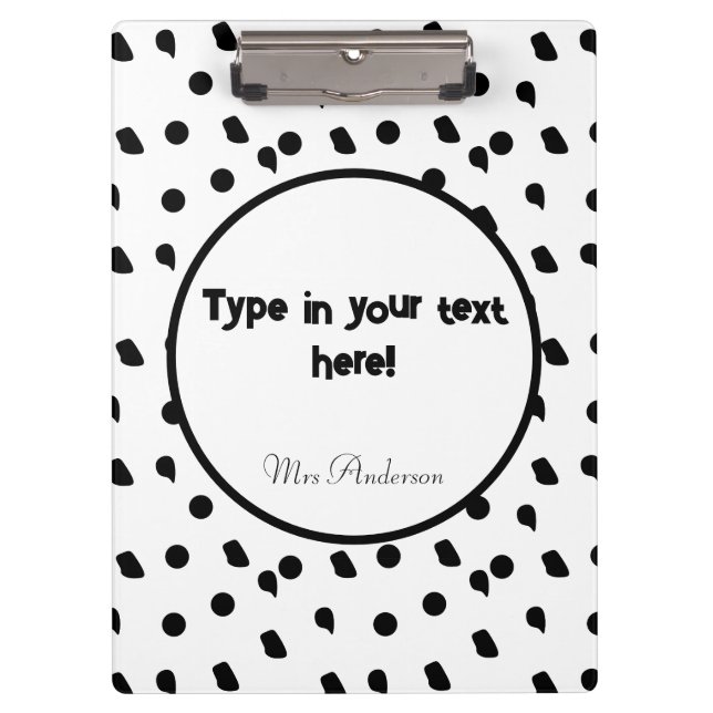 personalisiertes Bindemittel, BHO-Bindemittel, mod Klemmbrett (Vorderseite)