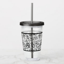 Personalisiertes Biologie-Anatomie-Getränk Acryltrinkbecher