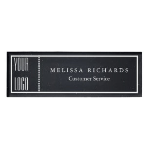 Personalisiertes Black Chalkboard Abzeichen mit kl Namenschild