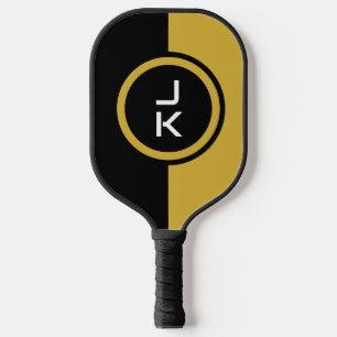 Personalisiertes Black-Gold-Pickleball-Paddel Pickleball Schläger