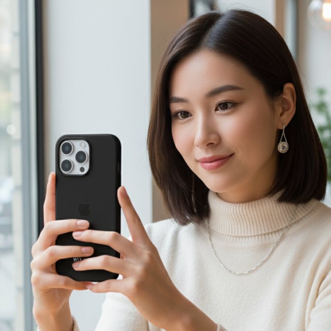 Personalisiertes Black iPhone Case mit benutzerdef 16 Pro Hülle (Von Creator hochgeladen)