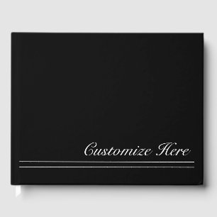 Personalisiertes Black & White Wedbook Gästebuch