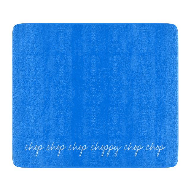 Personalisiertes Blau Schneidebrett (Vorderseite)