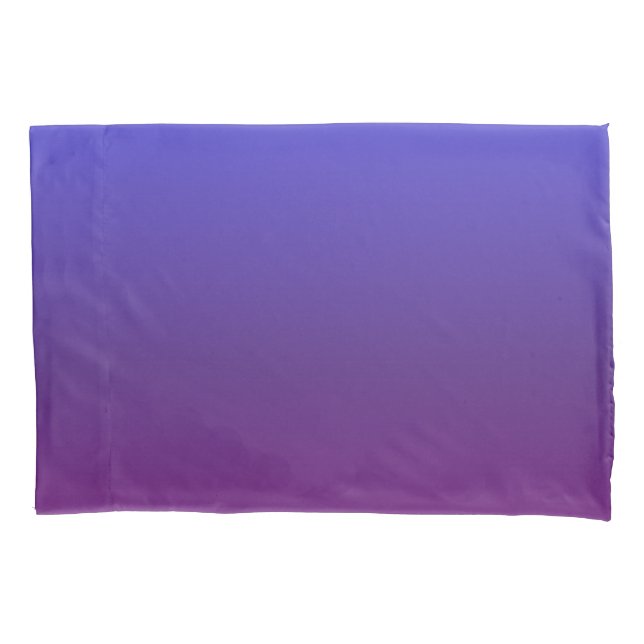 Personalisiertes Blau und lila Ober Kissenbezug (Vorderseite)