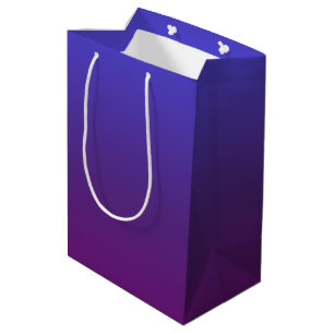 Personalisiertes Blau und lila Ober Mittlere Geschenktüte
