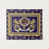 Personalisiertes Blaues Agnew-Clan-Abzeichen