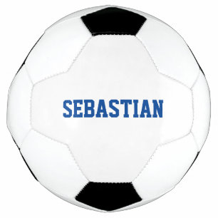 Personalisiertes blaues individuelle Name Fußball