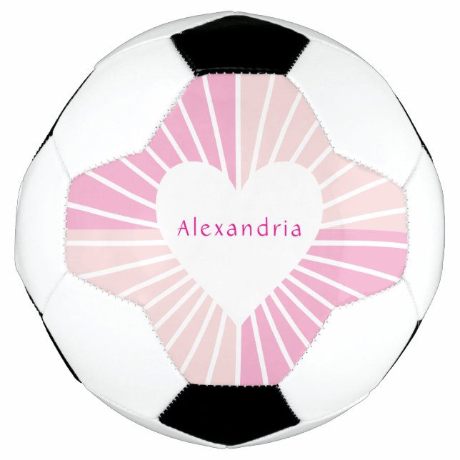 Personalisiertes Blindrosa Fußball (Vorderseite)