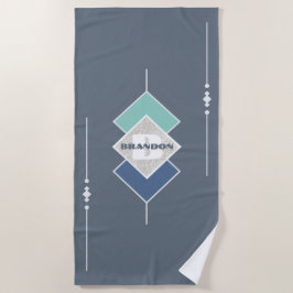Personalisiertes Blue Beach Handtuch