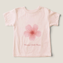 Personalisiertes Blumen-Baby- & Kleinkind-T-Shirt