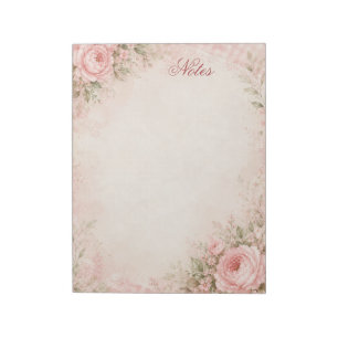 Personalisiertes Blumen Notizbuch Notizblock