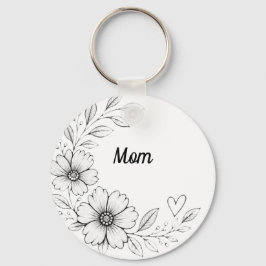 Personalisiertes Blumenanhänger-Schlüsselanhänger  Schlüsselanhänger