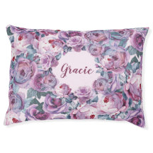 Personalisiertes Blumenbeet Lila Rose