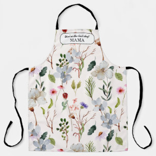 Personalisiertes Blumenblätterwerk Weltbestes Koch Schürze