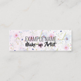 Personalisiertes "Blumenblut" Mini Visitenkarte