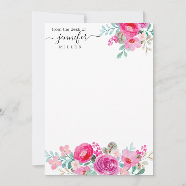 Personalisiertes Blumendesign Einladung (Vorderseite)