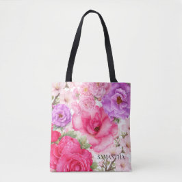 Personalisiertes Blumendesign Tasche