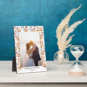 Personalisiertes Blumenfoto Fotoplatte