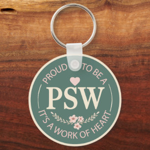 Personalisiertes Blumengeschenk für PSW Schlüsselanhänger