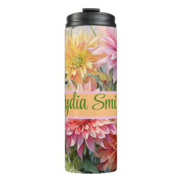 Personalisiertes Blumengetränk Thermosbecher