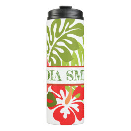 Personalisiertes Blumengetränk Thermosbecher